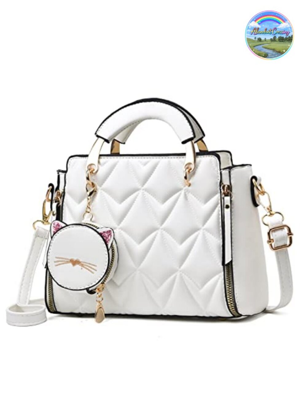 Xiaoyu Fashion PU Leather Satchel Crossbody Shoulder Bag Small Tote